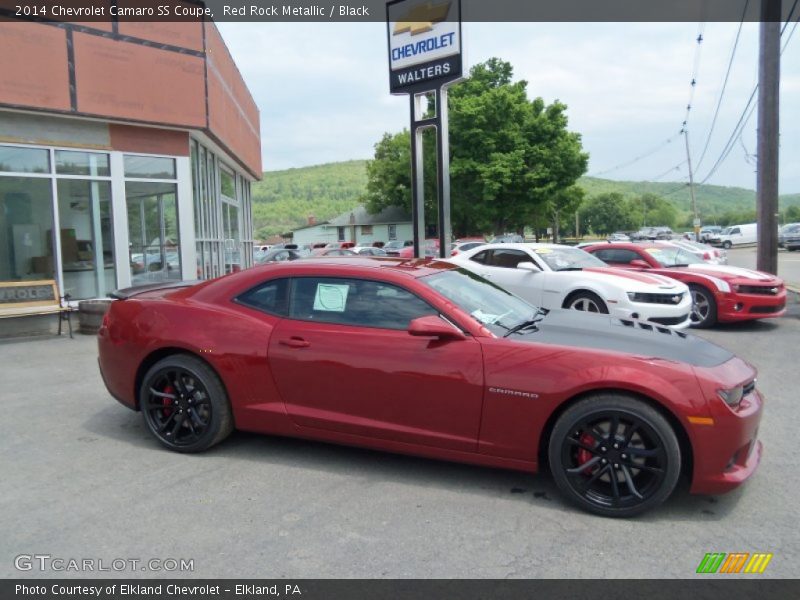 Red Rock Metallic / Black 2014 Chevrolet Camaro SS Coupe