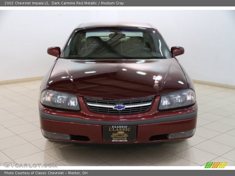 Dark Carmine Red Metallic / Medium Gray 2002 Chevrolet Impala LS