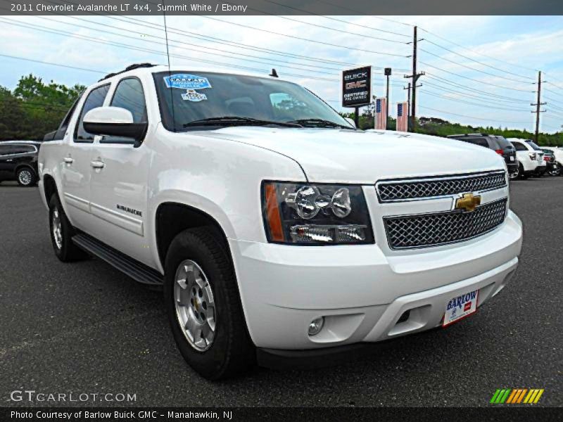 Summit White / Ebony 2011 Chevrolet Avalanche LT 4x4
