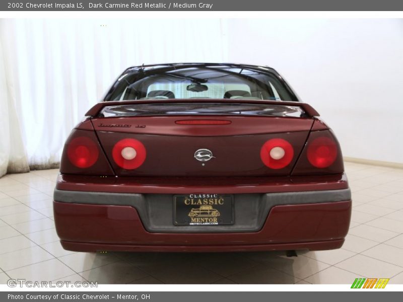 Dark Carmine Red Metallic / Medium Gray 2002 Chevrolet Impala LS
