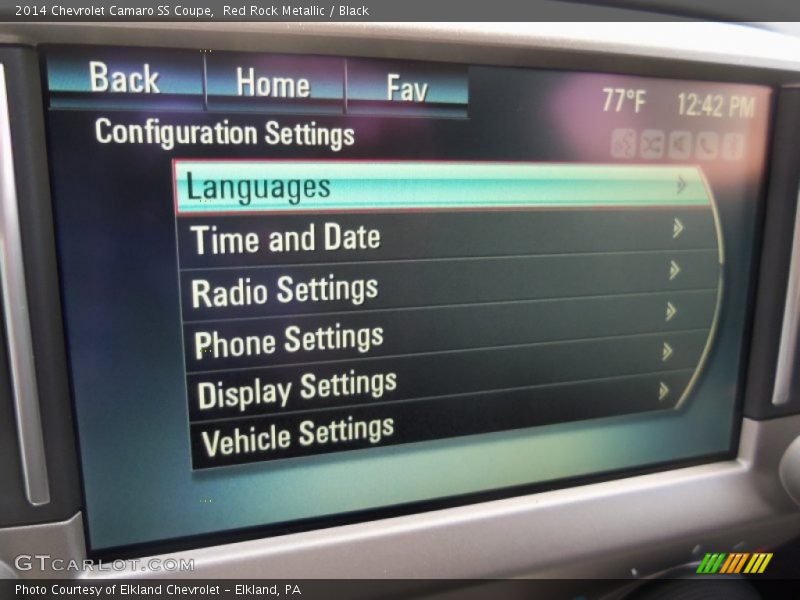 Red Rock Metallic / Black 2014 Chevrolet Camaro SS Coupe