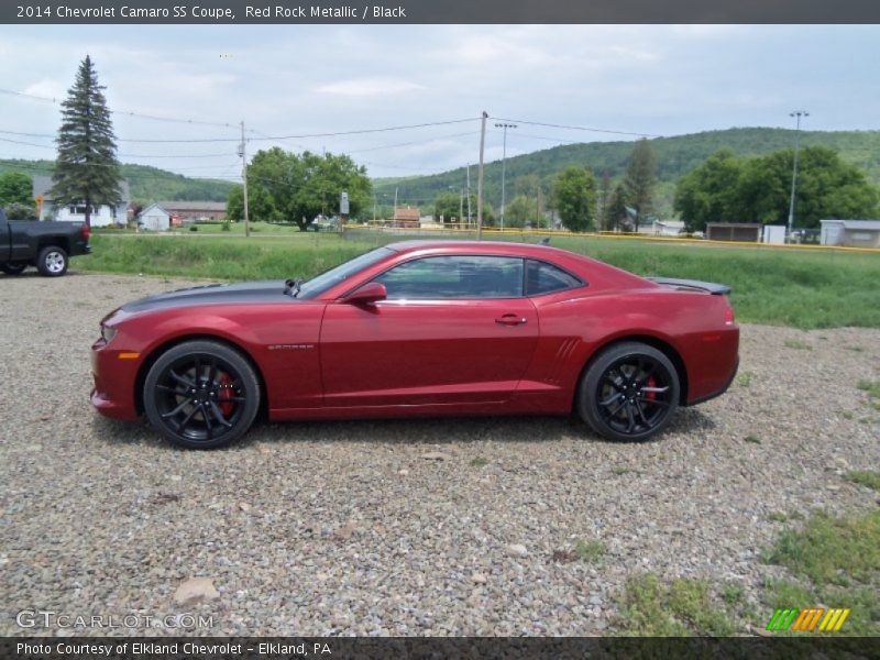 Red Rock Metallic / Black 2014 Chevrolet Camaro SS Coupe