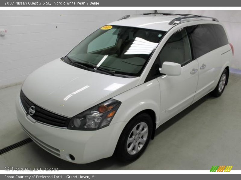 Nordic White Pearl / Beige 2007 Nissan Quest 3.5 SL