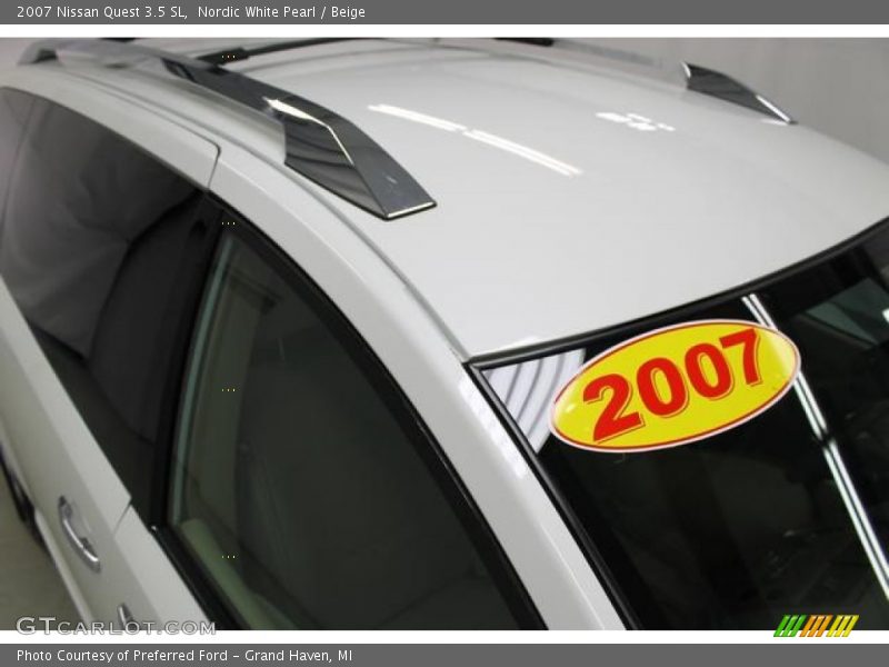 Nordic White Pearl / Beige 2007 Nissan Quest 3.5 SL