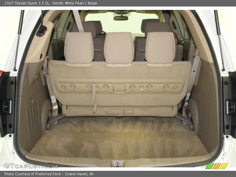 Nordic White Pearl / Beige 2007 Nissan Quest 3.5 SL