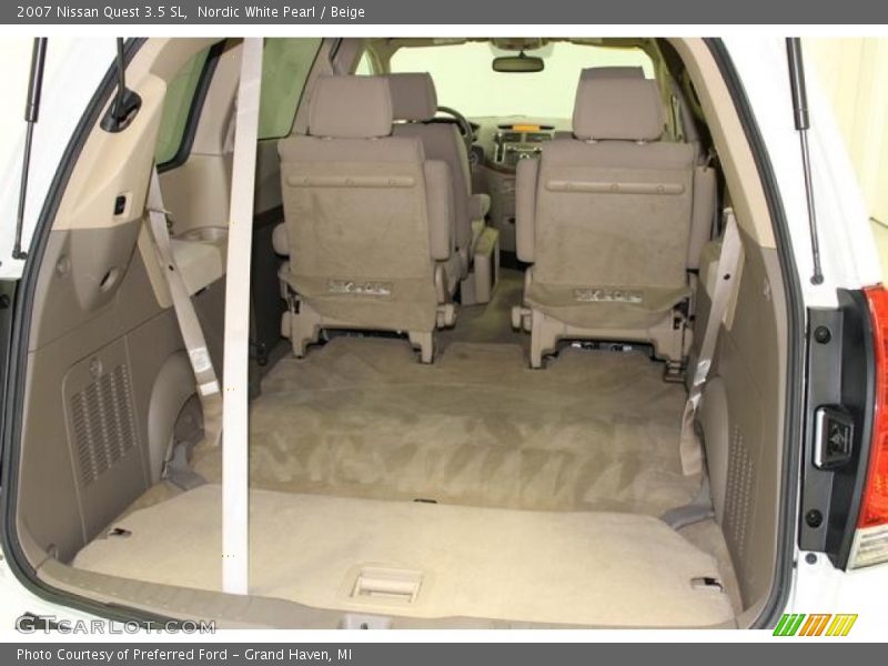 Nordic White Pearl / Beige 2007 Nissan Quest 3.5 SL
