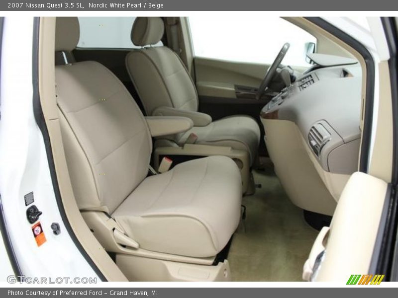 Nordic White Pearl / Beige 2007 Nissan Quest 3.5 SL