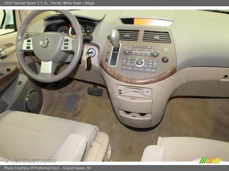 Nordic White Pearl / Beige 2007 Nissan Quest 3.5 SL