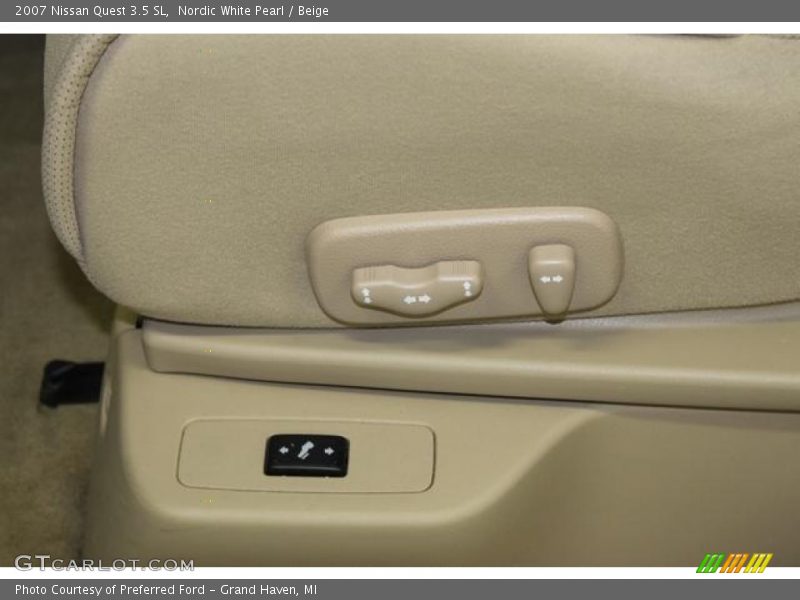 Nordic White Pearl / Beige 2007 Nissan Quest 3.5 SL