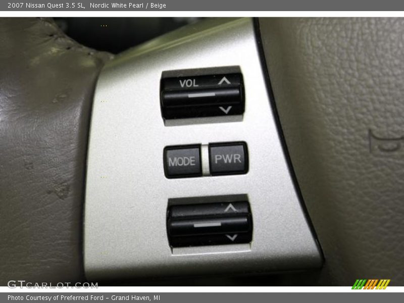 Nordic White Pearl / Beige 2007 Nissan Quest 3.5 SL