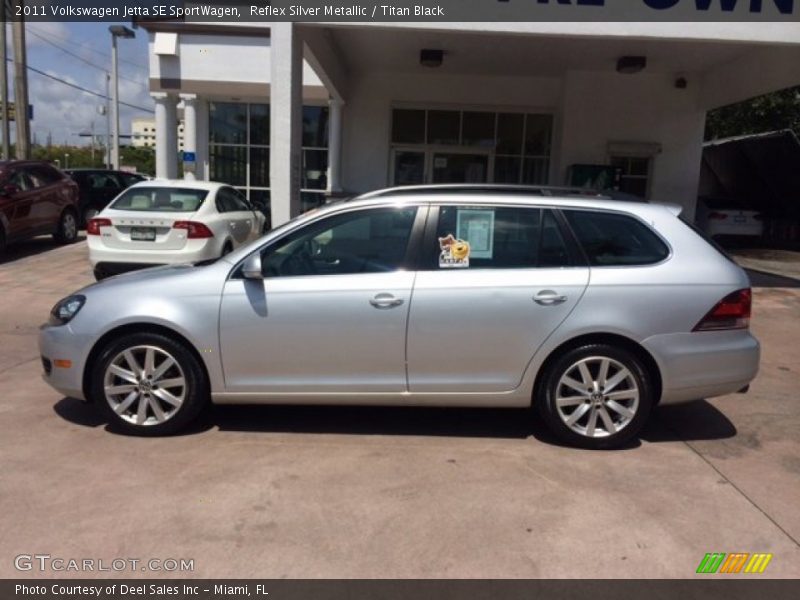 Reflex Silver Metallic / Titan Black 2011 Volkswagen Jetta SE SportWagen