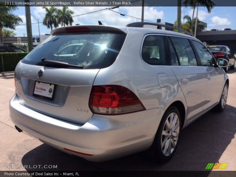 Reflex Silver Metallic / Titan Black 2011 Volkswagen Jetta SE SportWagen