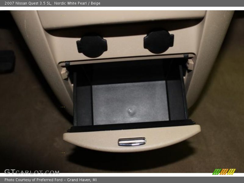 Nordic White Pearl / Beige 2007 Nissan Quest 3.5 SL