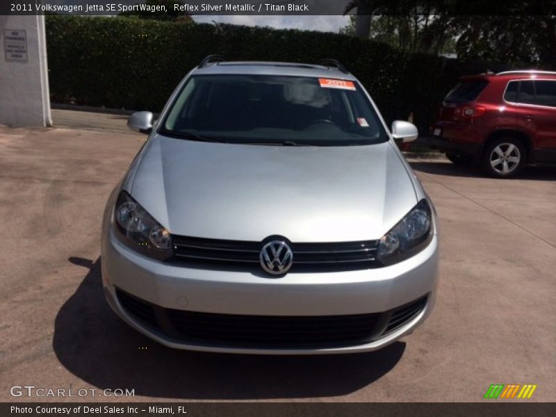Reflex Silver Metallic / Titan Black 2011 Volkswagen Jetta SE SportWagen