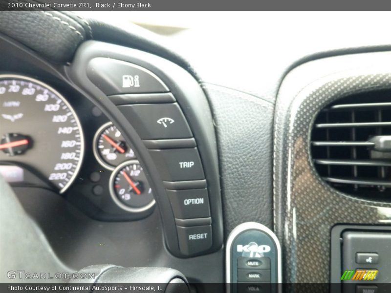 Controls of 2010 Corvette ZR1