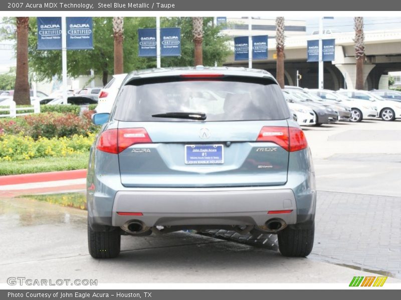 Steel Blue Metallic / Taupe 2007 Acura MDX Technology