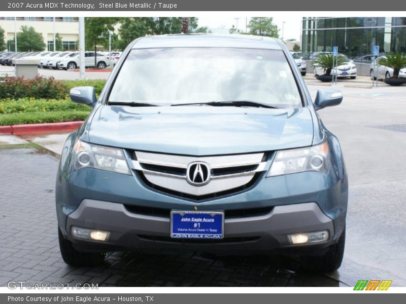 Steel Blue Metallic / Taupe 2007 Acura MDX Technology