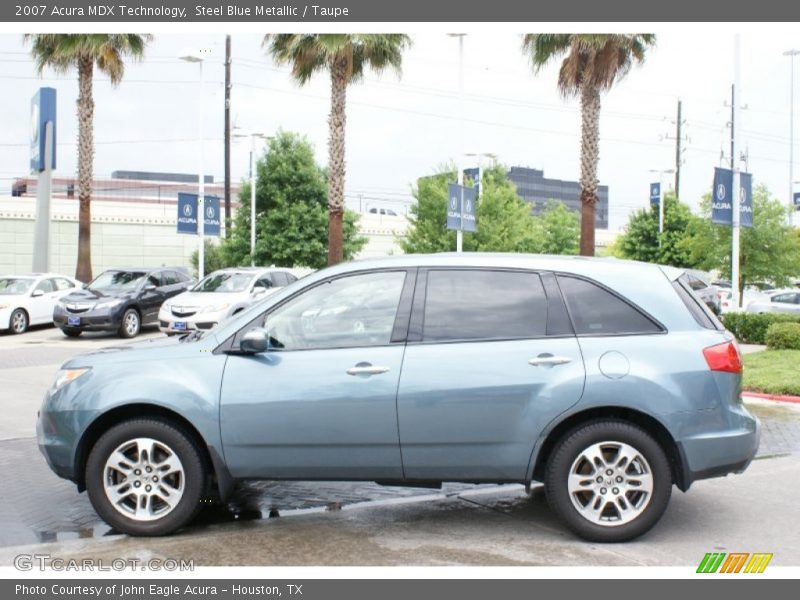 Steel Blue Metallic / Taupe 2007 Acura MDX Technology