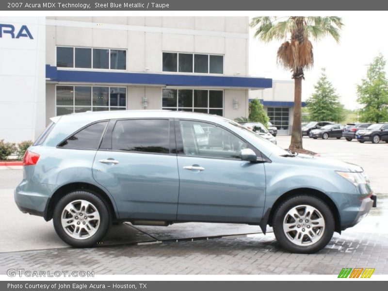 Steel Blue Metallic / Taupe 2007 Acura MDX Technology