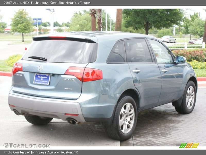 Steel Blue Metallic / Taupe 2007 Acura MDX Technology