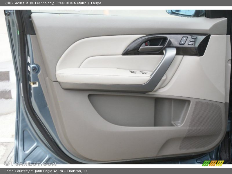 Steel Blue Metallic / Taupe 2007 Acura MDX Technology