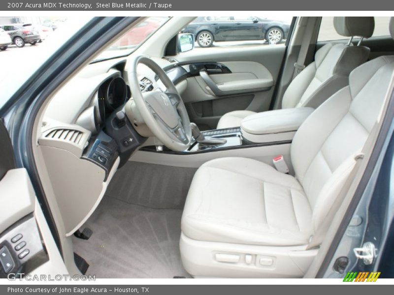 Steel Blue Metallic / Taupe 2007 Acura MDX Technology
