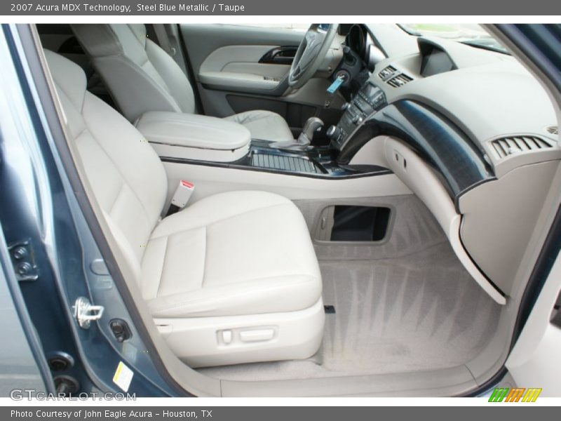 Steel Blue Metallic / Taupe 2007 Acura MDX Technology