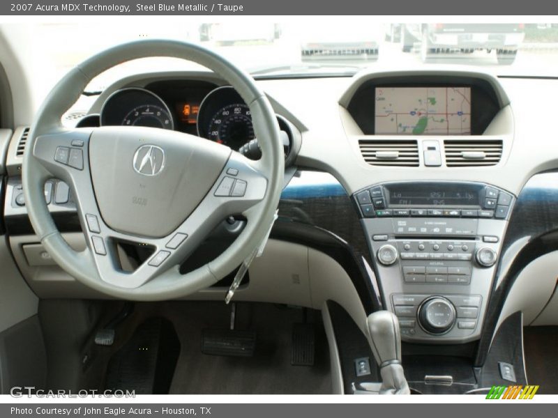 Steel Blue Metallic / Taupe 2007 Acura MDX Technology