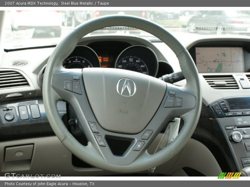 Steel Blue Metallic / Taupe 2007 Acura MDX Technology