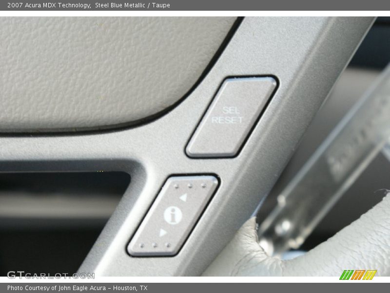 Steel Blue Metallic / Taupe 2007 Acura MDX Technology