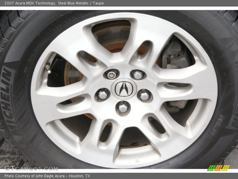 Steel Blue Metallic / Taupe 2007 Acura MDX Technology