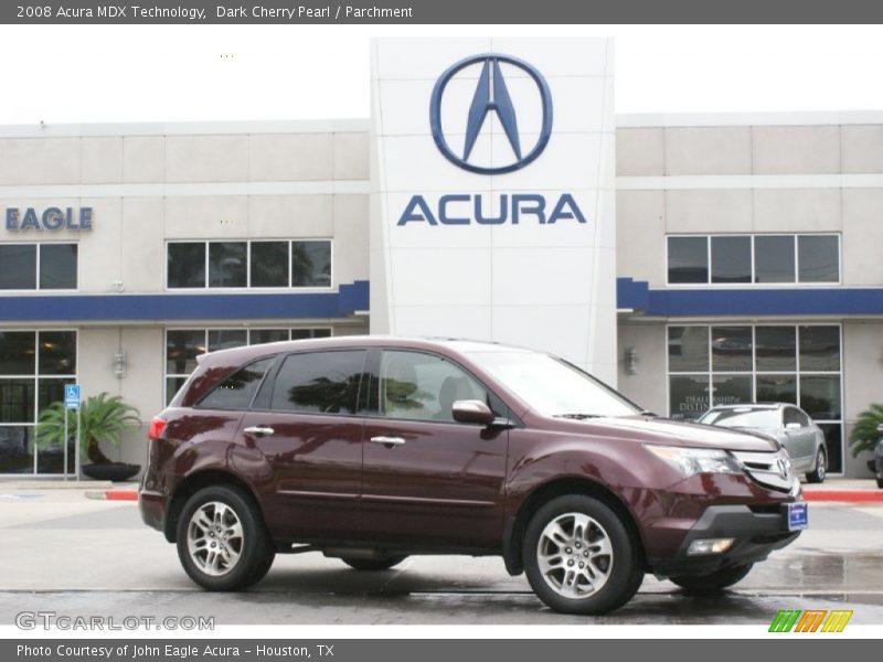 Dark Cherry Pearl / Parchment 2008 Acura MDX Technology