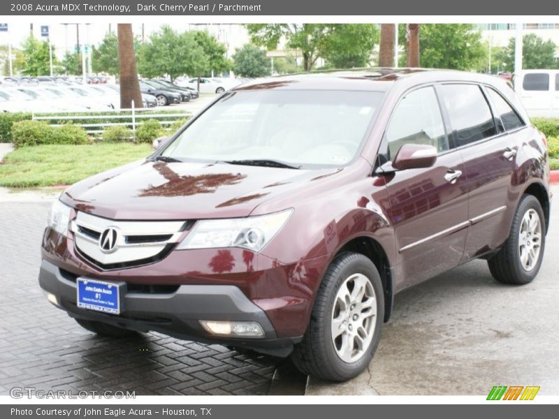 Dark Cherry Pearl / Parchment 2008 Acura MDX Technology