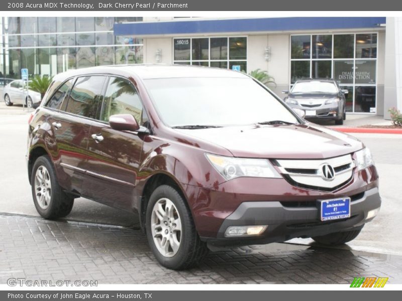 Dark Cherry Pearl / Parchment 2008 Acura MDX Technology