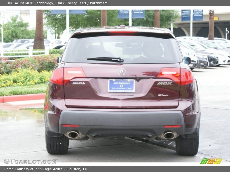 Dark Cherry Pearl / Parchment 2008 Acura MDX Technology