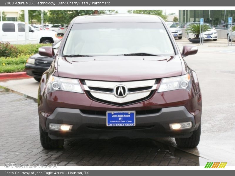 Dark Cherry Pearl / Parchment 2008 Acura MDX Technology