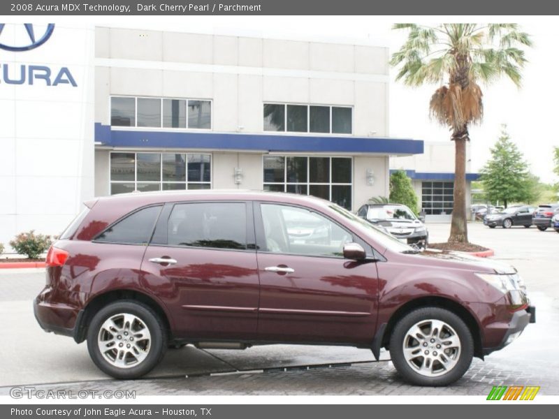 Dark Cherry Pearl / Parchment 2008 Acura MDX Technology