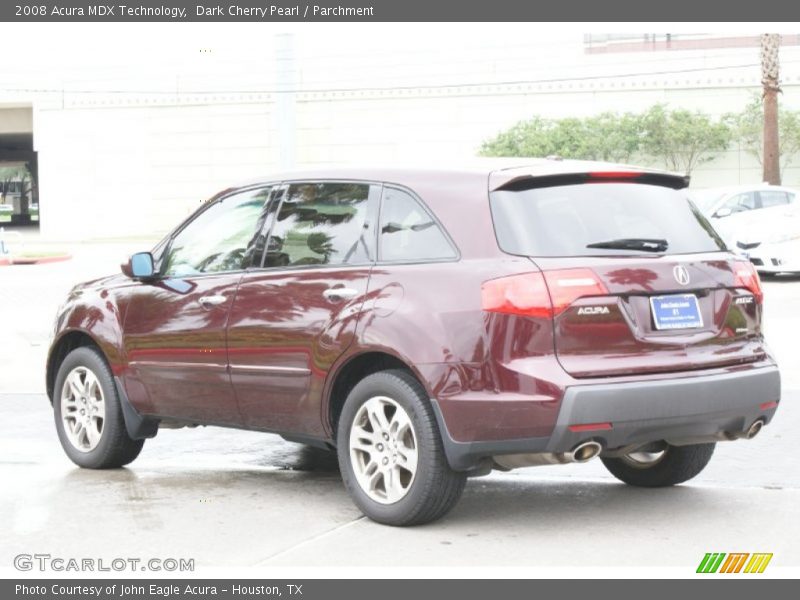 Dark Cherry Pearl / Parchment 2008 Acura MDX Technology