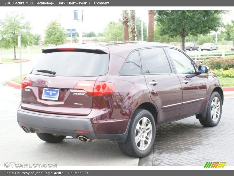 Dark Cherry Pearl / Parchment 2008 Acura MDX Technology