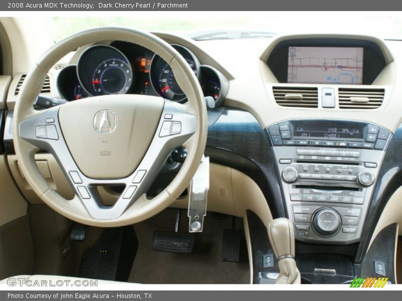 Dark Cherry Pearl / Parchment 2008 Acura MDX Technology