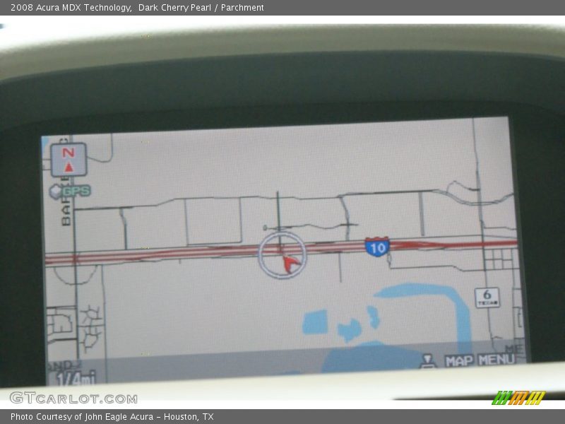 Dark Cherry Pearl / Parchment 2008 Acura MDX Technology