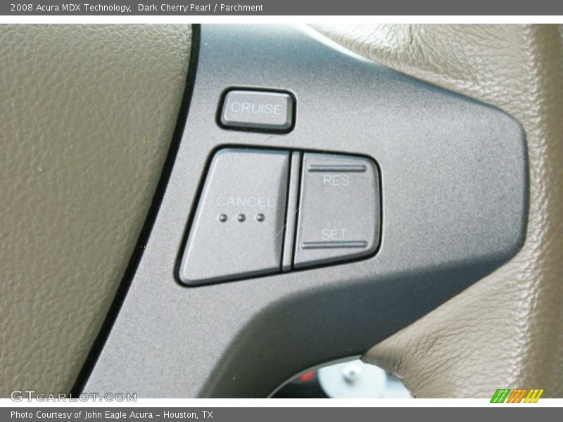 Dark Cherry Pearl / Parchment 2008 Acura MDX Technology