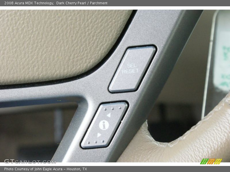 Dark Cherry Pearl / Parchment 2008 Acura MDX Technology