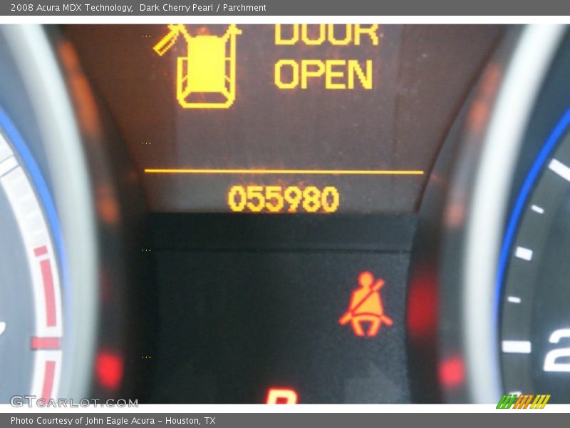 Dark Cherry Pearl / Parchment 2008 Acura MDX Technology