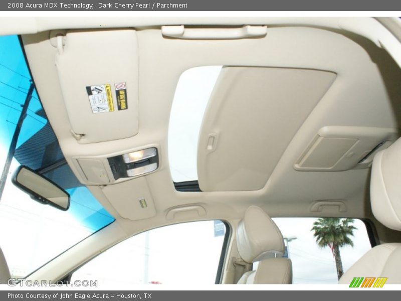 Dark Cherry Pearl / Parchment 2008 Acura MDX Technology