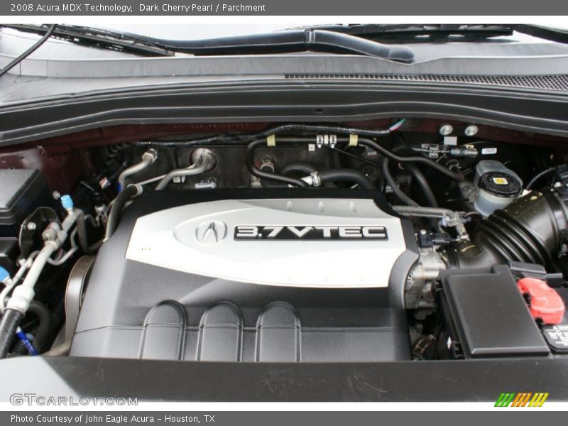 Dark Cherry Pearl / Parchment 2008 Acura MDX Technology