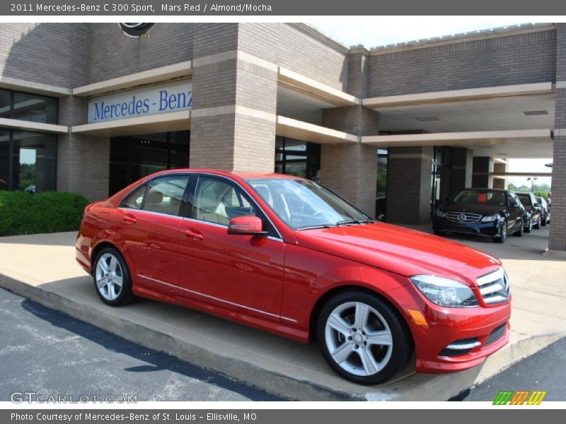 Mars Red / Almond/Mocha 2011 Mercedes-Benz C 300 Sport