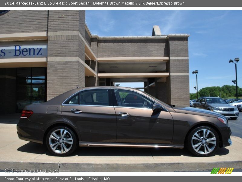 Dolomite Brown Metallic / Silk Beige/Espresso Brown 2014 Mercedes-Benz E 350 4Matic Sport Sedan