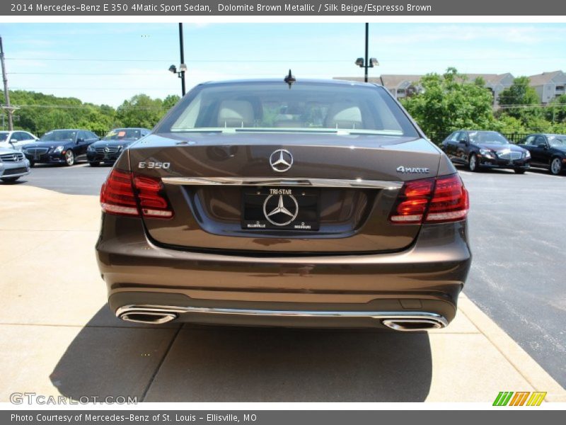 Dolomite Brown Metallic / Silk Beige/Espresso Brown 2014 Mercedes-Benz E 350 4Matic Sport Sedan