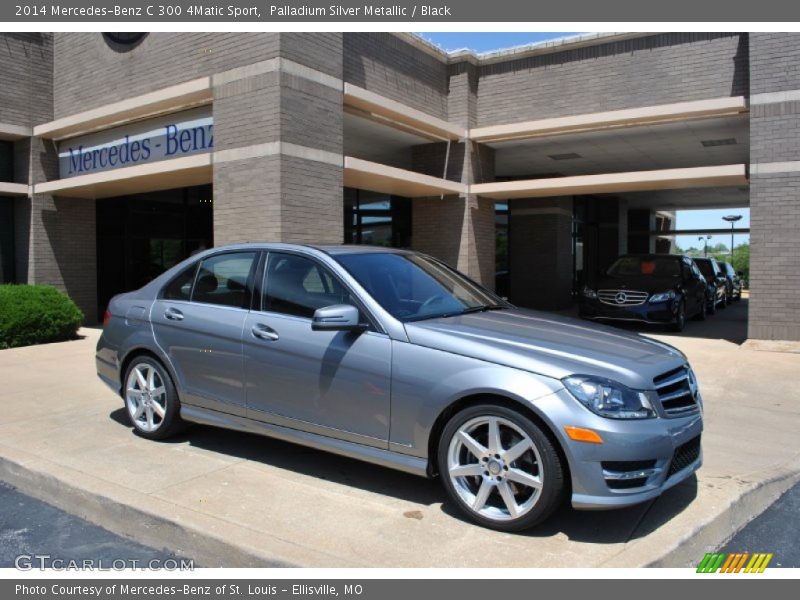 Palladium Silver Metallic / Black 2014 Mercedes-Benz C 300 4Matic Sport